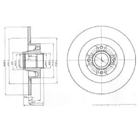 Disc frana DELPHI BG4044 Disc frana DELPHI BG4044