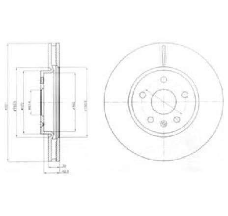 Disc frana DELPHI BG4189</br>Piesa auto pentru Frana disc Disc frana DELPHI BG4189</br>Piesa auto pentru Frana disc