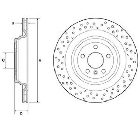 Disc frana DELPHI BG4699C</br>Piesa auto pentru Frana disc Disc frana DELPHI BG4699C</br>Piesa auto pentru Frana disc