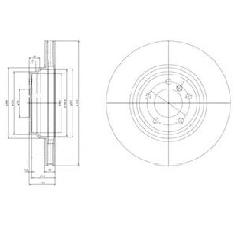 Disc frana DELPHI BG9019 Disc frana DELPHI BG9019
