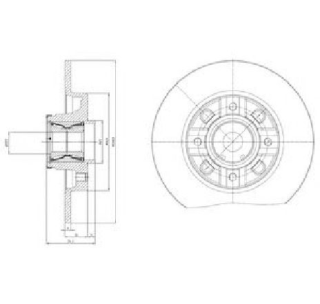 Disc frana FERODO DDF1695 Disc frana FERODO DDF1695