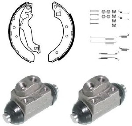 Set saboti frana DELPHI KP741 Set saboti frana DELPHI KP741