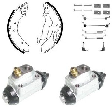 Set saboti frana DELPHI KP858 Set saboti frana DELPHI KP858