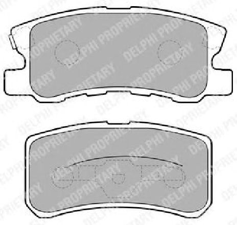 Set placute frana,frana disc DELPHI LP1691</br>Piesa auto pentru Piese de service/ Inspectie / Intretinere Set placute frana,frana disc DELPHI LP1691</br>Piesa auto pentru Piese de service/ Inspectie / Intretinere
