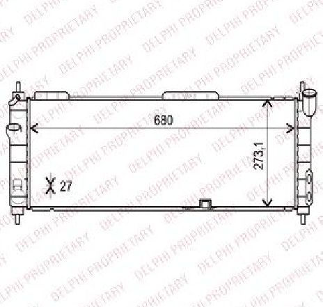Radiator, racire motor DELPHI TSP0524002</br>Piesa auto pentru Radiator racire apa/ ulei Radiator, racire motor DELPHI TSP0524002</br>Piesa auto pentru Radiator racire apa/ ulei