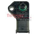Senzor,presiune supraalimentare; senzor,presiune supraalimentare; Senzor, presiune galerie admisie METZGER 0906121