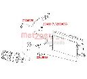 Conducta presiune variabila,aer conditionat METZGER 2360017</br>Piesa auto pentru Sistem de aer conditionat