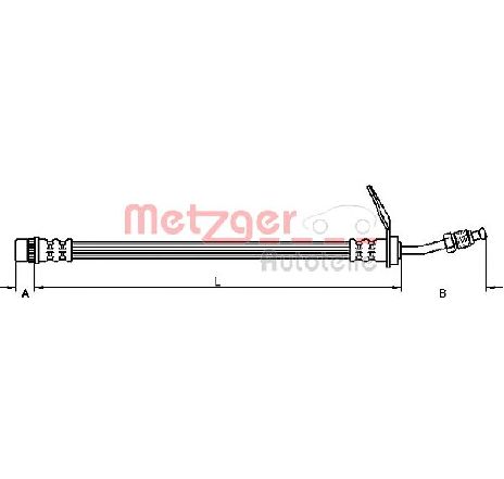 Furtun frana METZGER 4110211</br>Piesa auto pentru Frana de performanta Furtun frana METZGER 4110211</br>Piesa auto pentru Frana de performanta