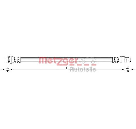 Furtun frana METZGER 4110227</br>Piesa auto pentru Frana de performanta Furtun frana METZGER 4110227</br>Piesa auto pentru Frana de performanta