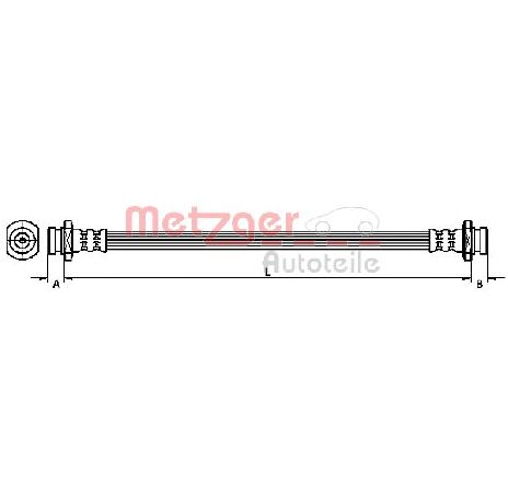 Furtun frana METZGER 4110470</br>Piesa auto pentru Frana de performanta Furtun frana METZGER 4110470</br>Piesa auto pentru Frana de performanta