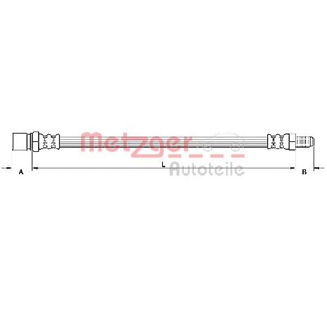 Furtun frana METZGER 4110805</br>Piesa auto pentru Frana de performanta Furtun frana METZGER 4110805</br>Piesa auto pentru Frana de performanta