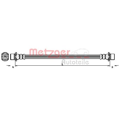 Furtun frana METZGER 4110970</br>Piesa auto pentru Frana de performanta Furtun frana METZGER 4110970</br>Piesa auto pentru Frana de performanta
