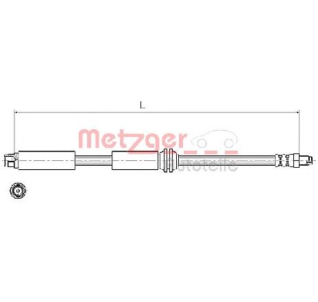 Furtun frana METZGER 4111367</br>Piesa auto pentru Frana de performanta Furtun frana METZGER 4111367</br>Piesa auto pentru Frana de performanta