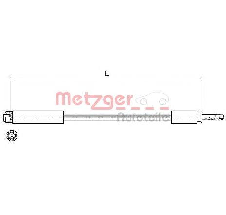 Furtun frana METZGER 4111368</br>Piesa auto pentru Frana de performanta Furtun frana METZGER 4111368</br>Piesa auto pentru Frana de performanta
