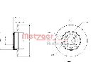 Disc frana METZGER 6110014</br>Piesa auto pentru Frana disc
