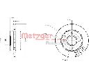 Disc frana METZGER 6110025</br>Piesa auto pentru Frana disc