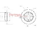 Disc frana METZGER 6110032</br>Piesa auto pentru Frana disc