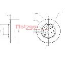 Disc frana METZGER 6110048</br>Piesa auto pentru Frana disc