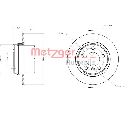 Disc frana METZGER 6110055</br>Piesa auto pentru Frana disc