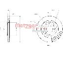Disc frana METZGER 6110067</br>Piesa auto pentru Frana disc