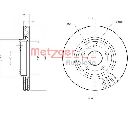 Disc frana METZGER 6110086</br>Piesa auto pentru JEEP GRAND CHEROKEE III (WH, WK)  3.0 CRD 4x4