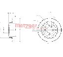Disc frana METZGER 6110105</br>Piesa auto pentru Frana disc