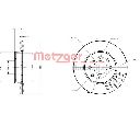 Disc frana METZGER 6110128</br>Piesa auto pentru HONDA CIVIC VII cupe (EM2)  1.7 i VTEC