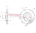 Disc frana METZGER 6110132</br>Piesa auto pentru NISSAN ALMERA TINO (V10)  1.8