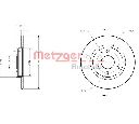 Disc frana METZGER 6110146</br>Piesa auto pentru Frana disc