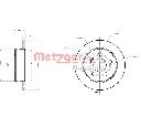 Disc frana METZGER 6110150</br>Piesa auto pentru Frana disc