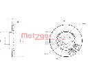 Disc frana METZGER 6110154</br>Piesa auto pentru Frana disc