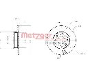 Disc frana METZGER 6110160</br>Piesa auto pentru Frana disc