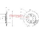 Disc frana METZGER 6110173</br>Piesa auto pentru Frana disc