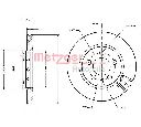 Disc frana METZGER 6110190</br>Piesa auto pentru Frana disc