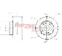 Disc frana METZGER 6110199</br>Piesa auto pentru Frana disc