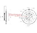 Disc frana METZGER 6110211</br>Piesa auto pentru Frana disc