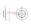 Disc frana METZGER 6110220</br>Piesa auto pentru Frana disc