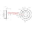 Disc frana METZGER 6110221</br>Piesa auto pentru KIA JOICE  2.0