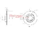 Disc frana METZGER 6110241</br>Piesa auto pentru Frana disc