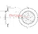 Disc frana METZGER 6110278</br>Piesa auto pentru JEEP GRAND CHEROKEE III (WH, WK)  3.0 CRD 4x4