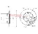 Disc frana METZGER 6110348</br>Piesa auto pentru Frana disc
