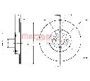 Disc frana METZGER 6110361</br>Piesa auto pentru TOYOTA COROLLA Liftback (E11)  2.0 D (CE110)