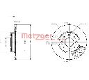 Disc frana METZGER 6110363</br>Piesa auto pentru Frana disc