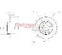 Disc frana METZGER 6110376</br>Piesa auto pentru Frana disc