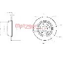 Disc frana METZGER 6110392</br>Piesa auto pentru Frana disc