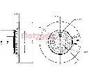 Disc frana METZGER 6110399</br>Piesa auto pentru Frana disc