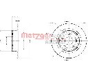 Disc frana METZGER 6110426</br>Piesa auto pentru Frana disc