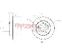 Disc frana METZGER 6110428</br>Piesa auto pentru Frana disc