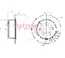 Disc frana METZGER 6110471</br>Piesa auto pentru KIA SORENTO I (JC)  3.5 V6 4WD