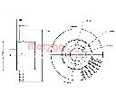 Disc frana METZGER 6110488</br>Piesa auto pentru Frana disc
